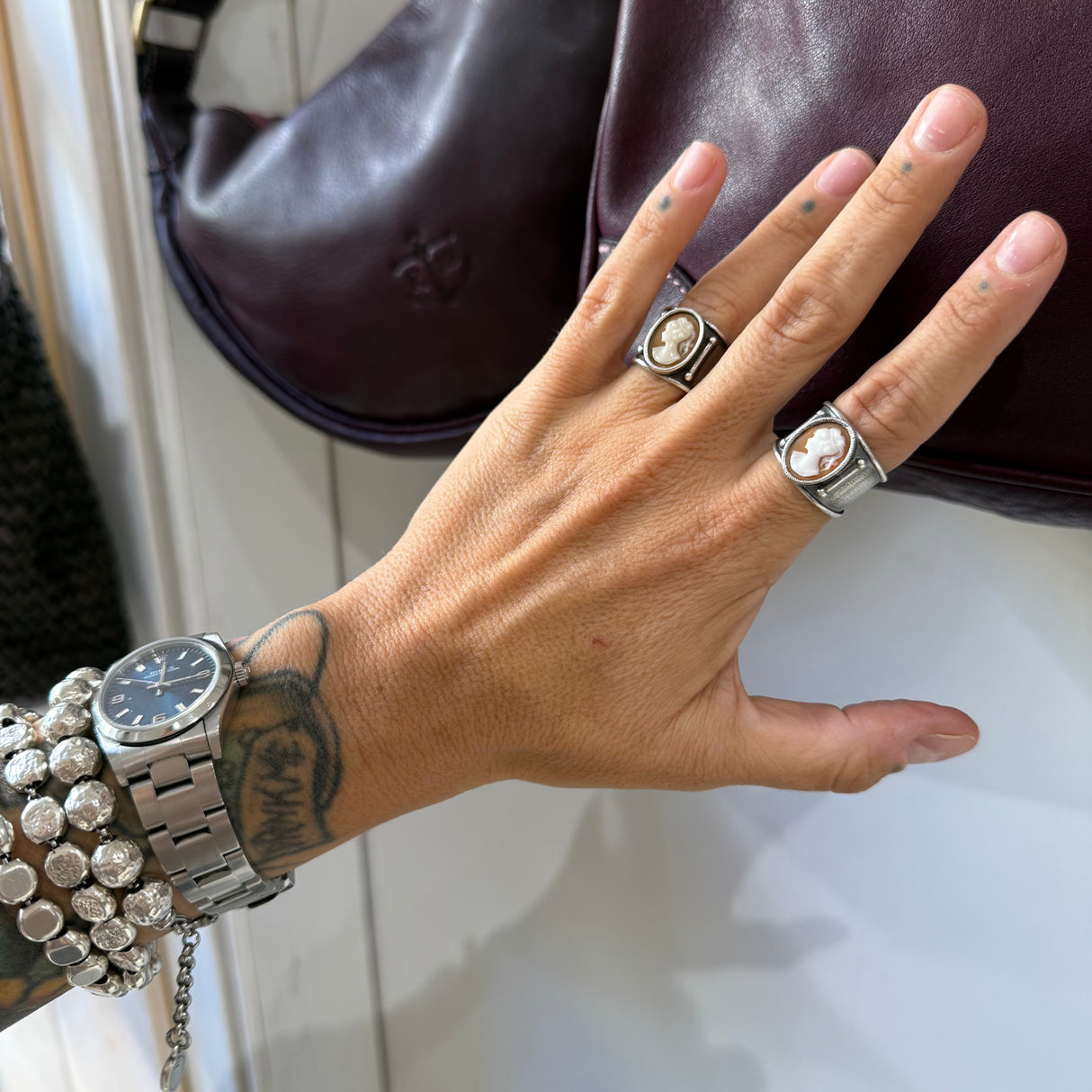 Cammeo Donna Orange Argento925