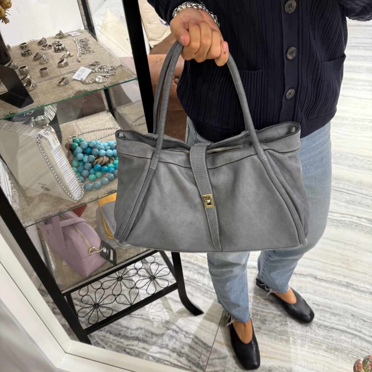 Borsa Harry Grigio chiaro