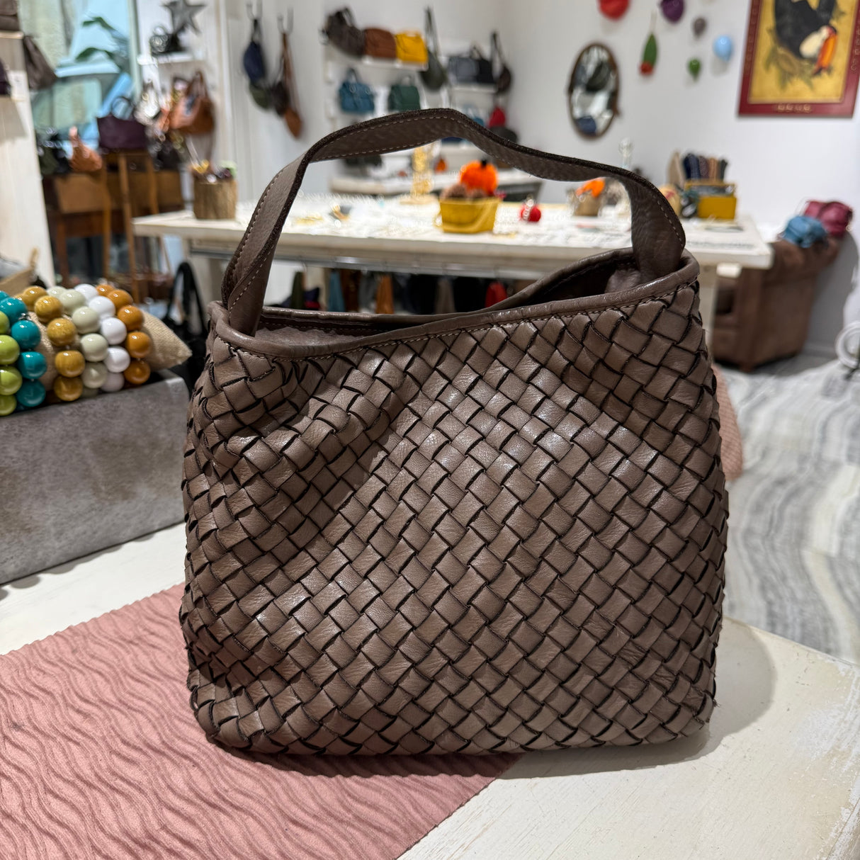 Borsa Mirtilla Big Taupe