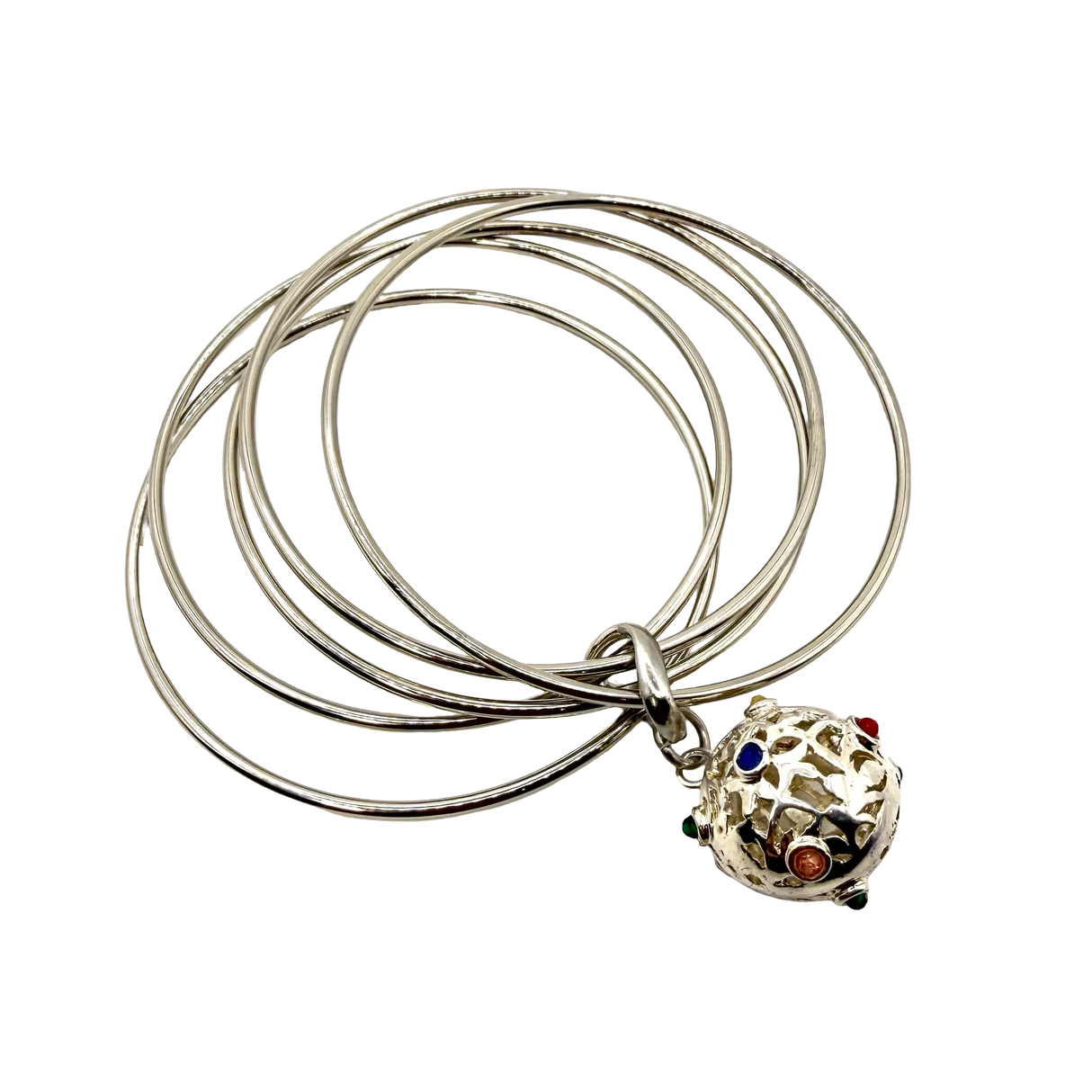 Bracciale 5 fili mina anni 60' silver