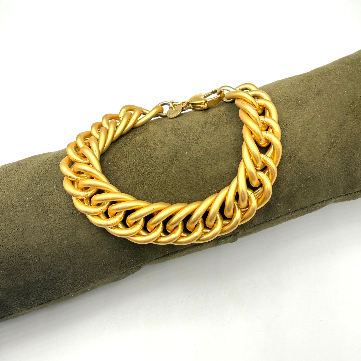 Bracciale Grumetta Spina di pesce Oro opaco