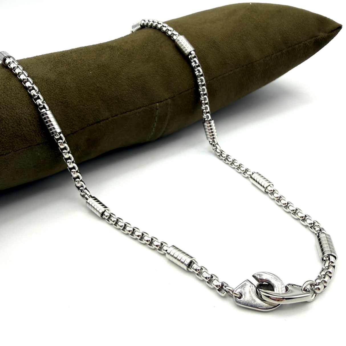 Collana Veneziana con Barilotti in Acciaio