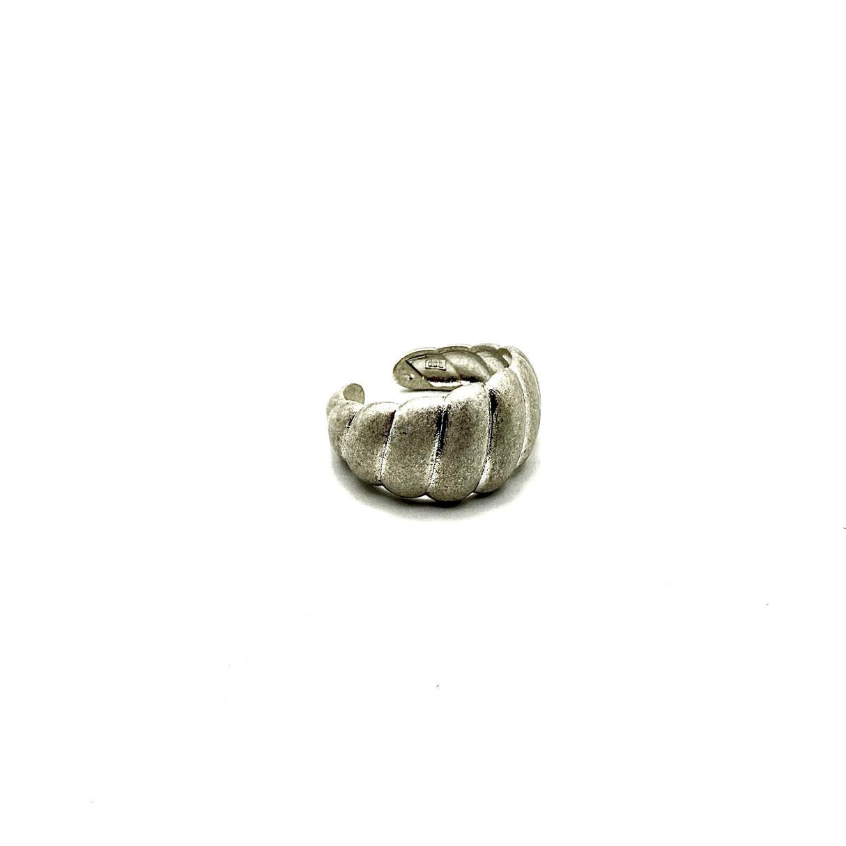 Anello Fascia satinata Croissant Argento925