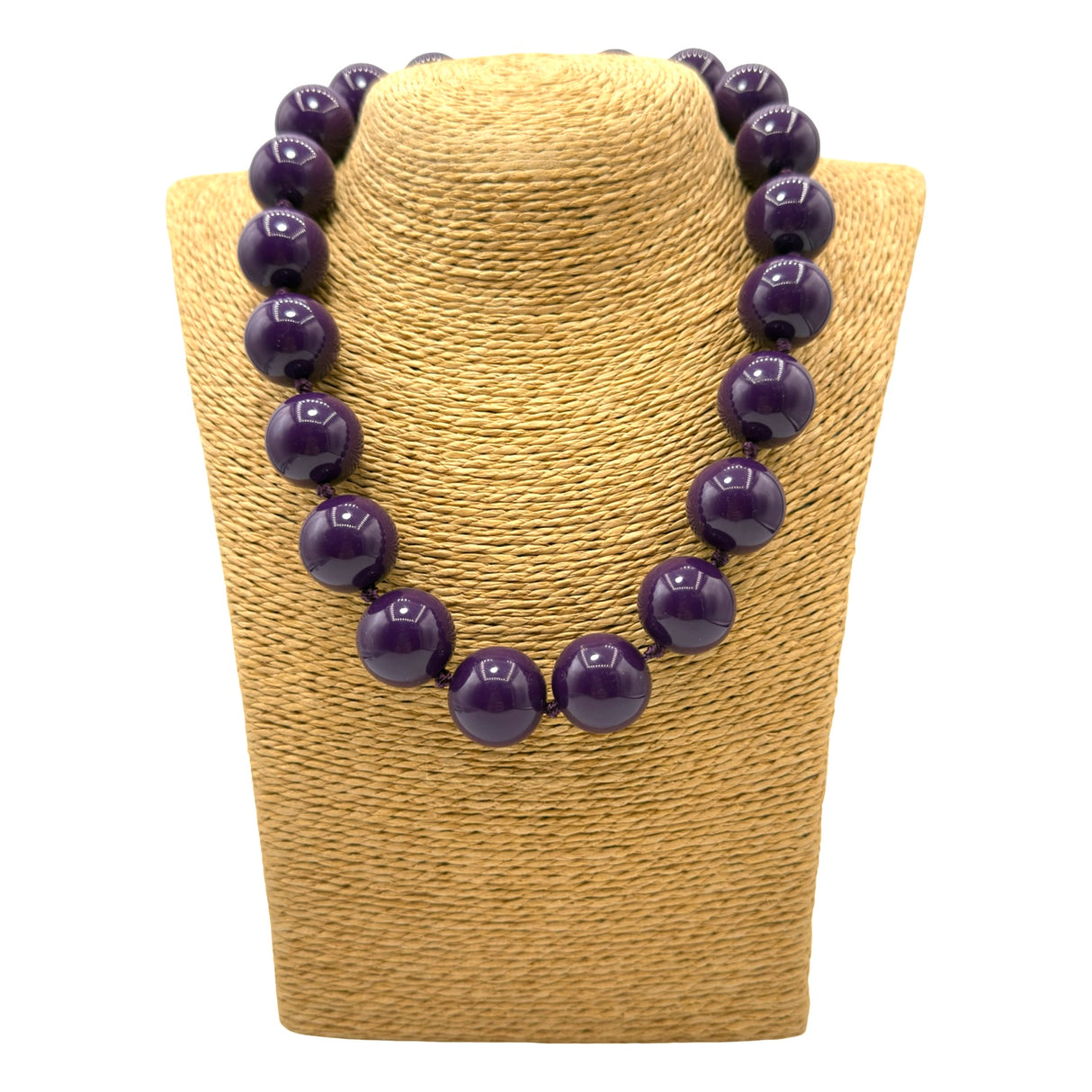 Collana sfere in Resina Viola