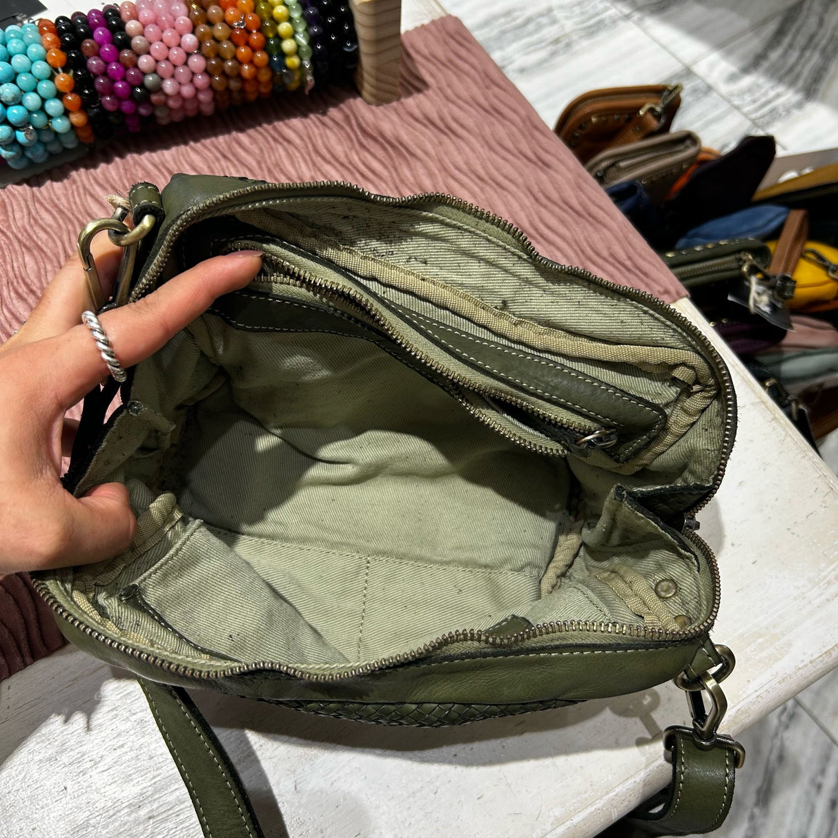 Borsa Pimma Big Verde Militare