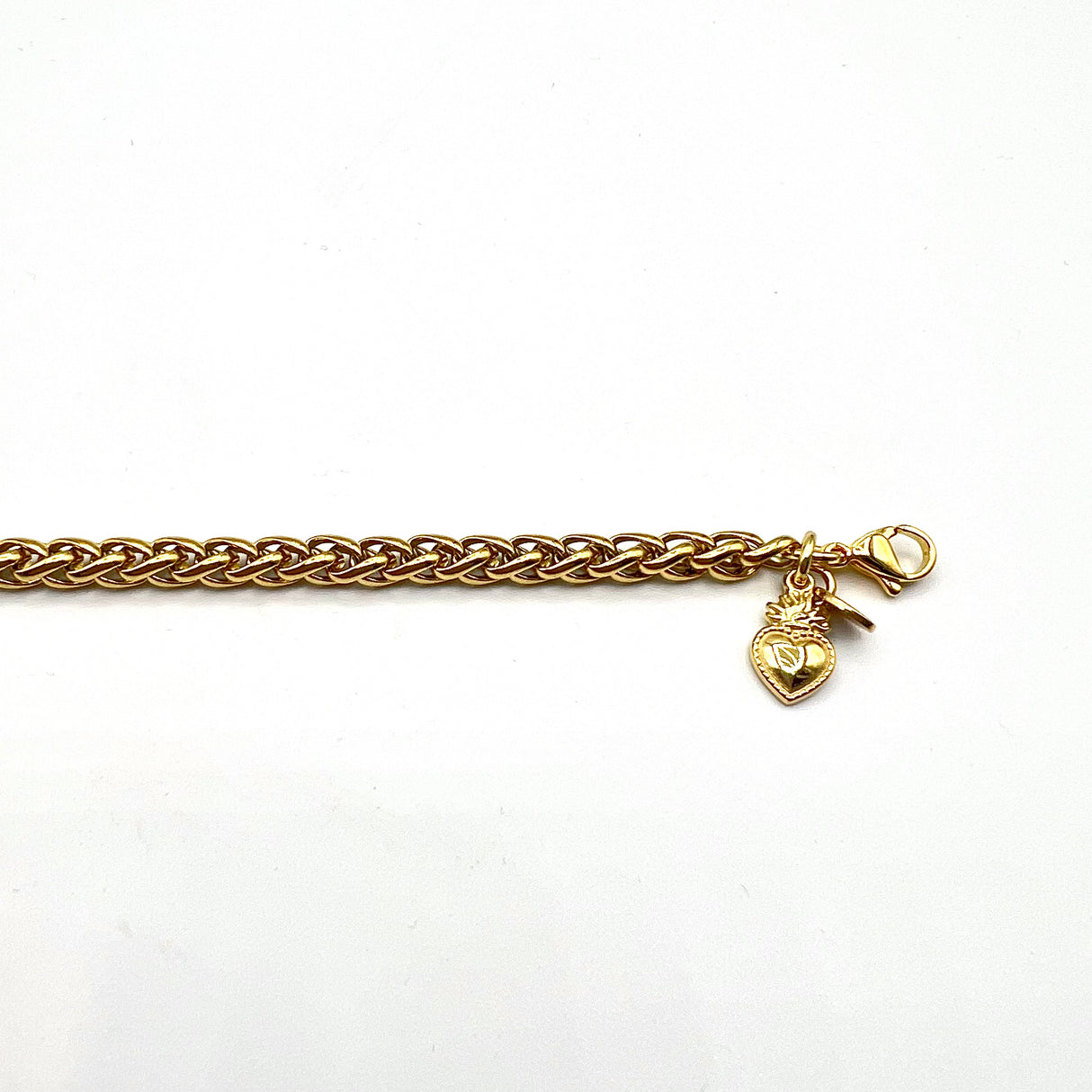 Bracciale spiga Cuore Sacro gold