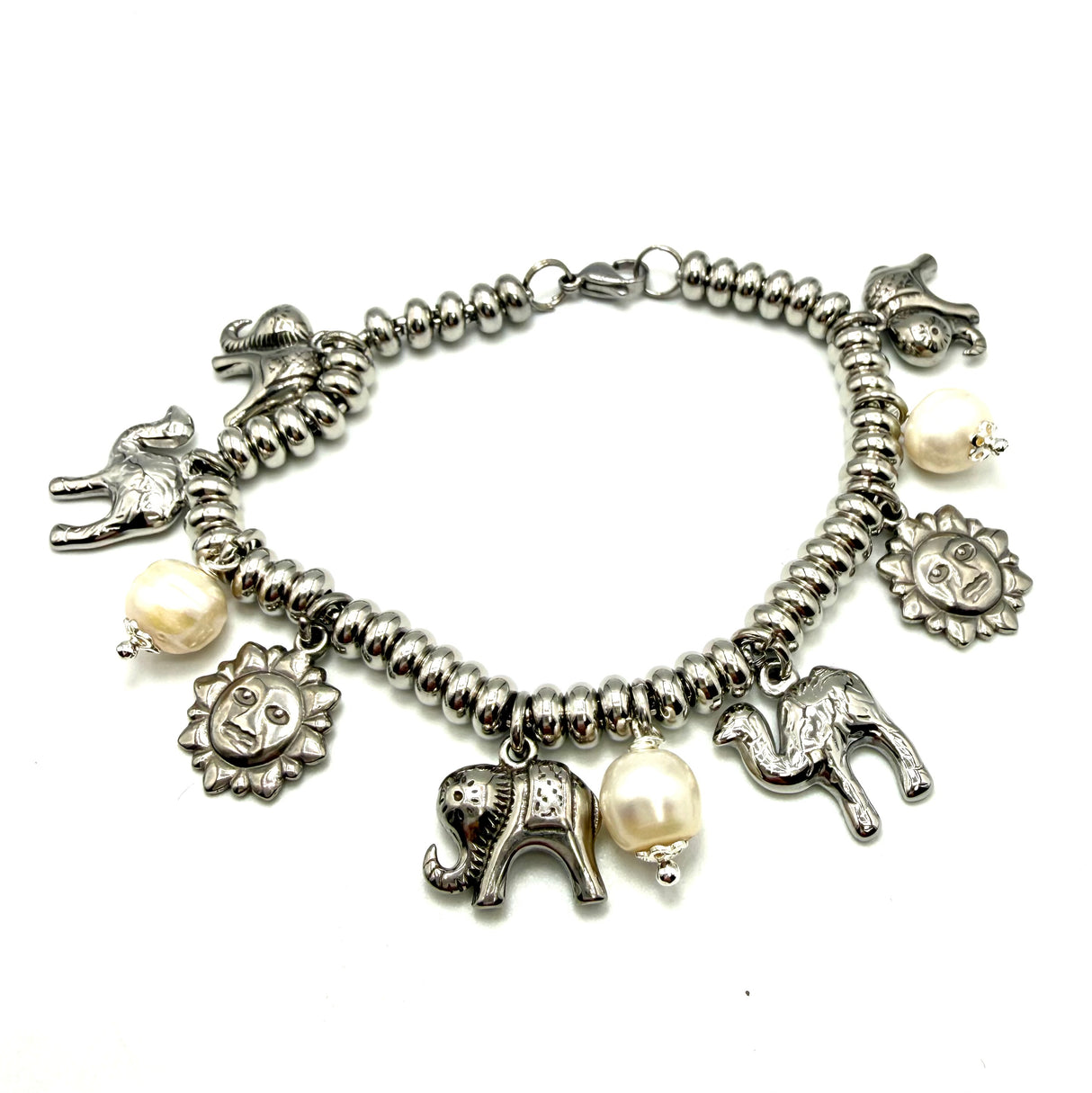 Bracciale Lucky Rainbow Cammello, Sole, Elefante