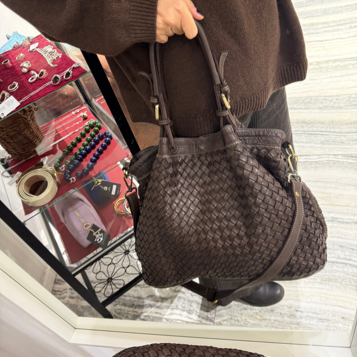 Borsa Intreccio Big Testa di Moro