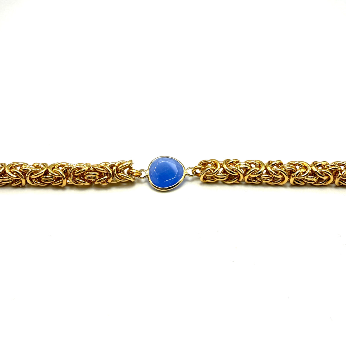 Bracciale Bizantina Dorata e pietra centrale