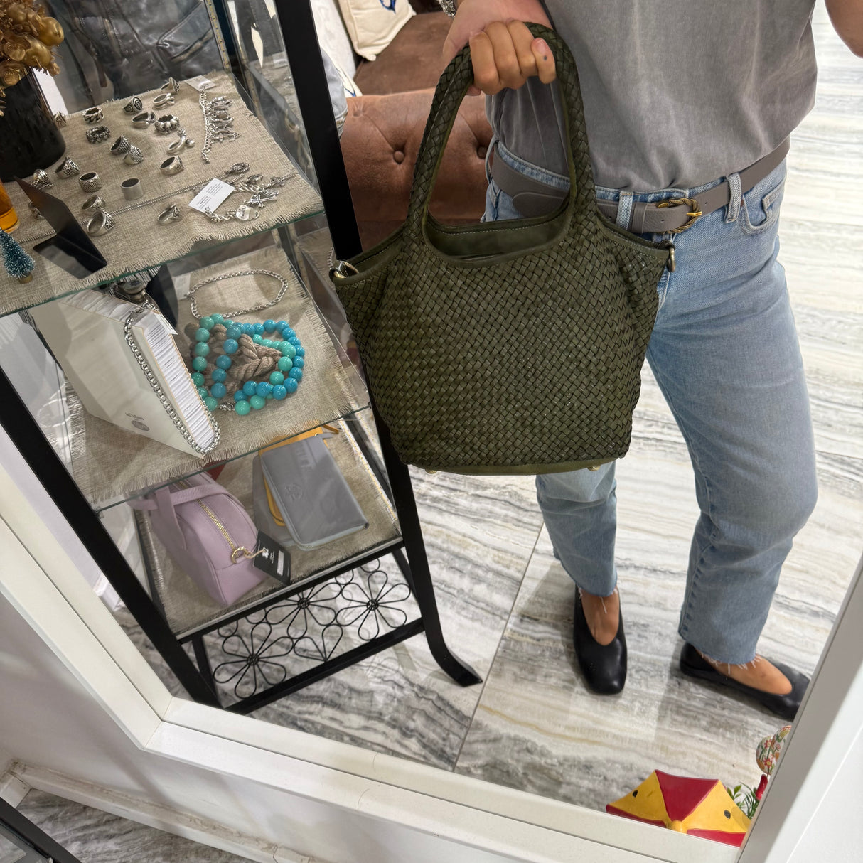 Borsa Hermione Verde Militare