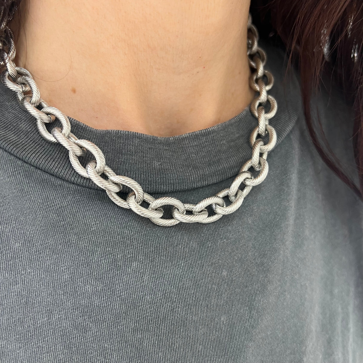 Collana Rolò rigata