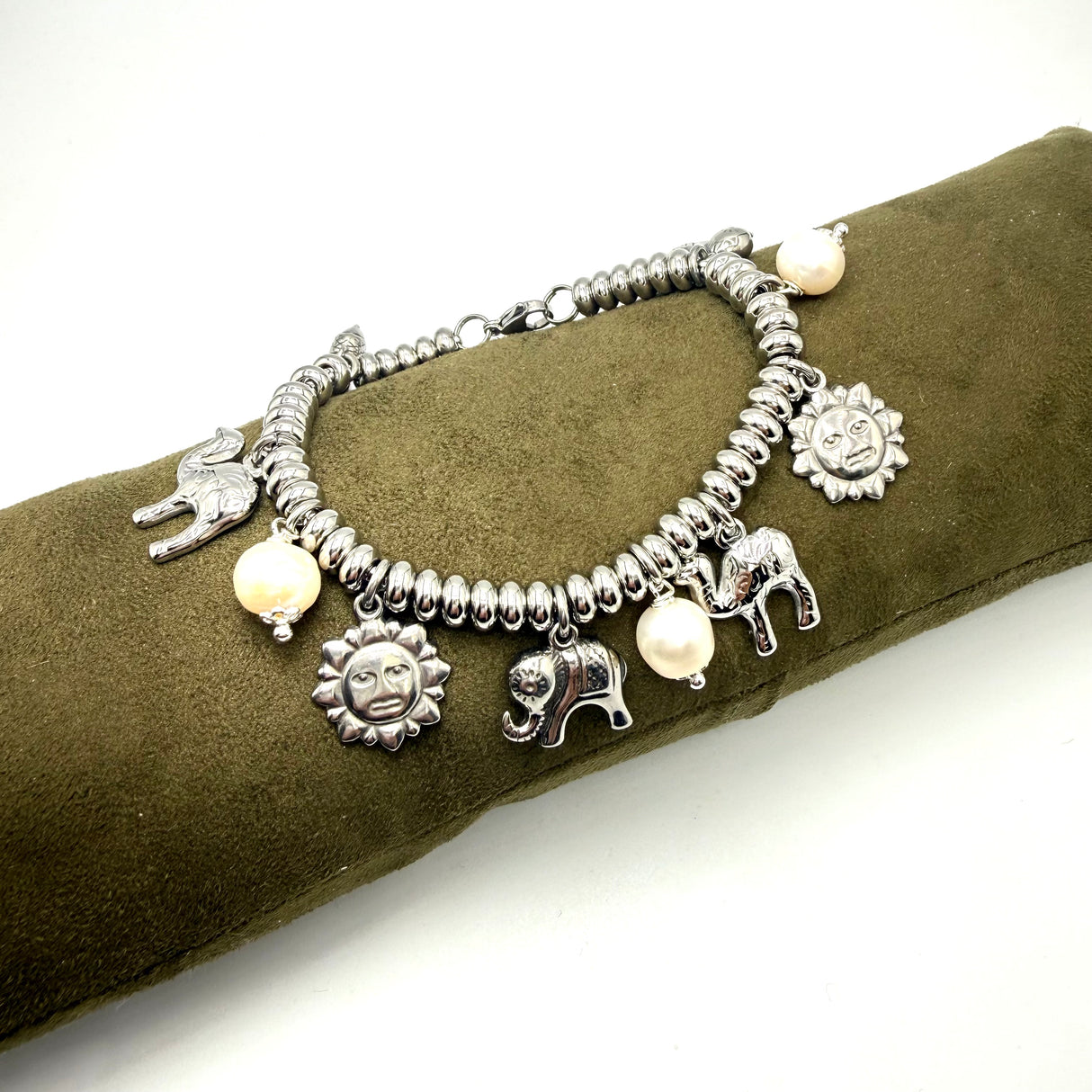 Bracciale Lucky Rainbow Cammello, Sole, Elefante