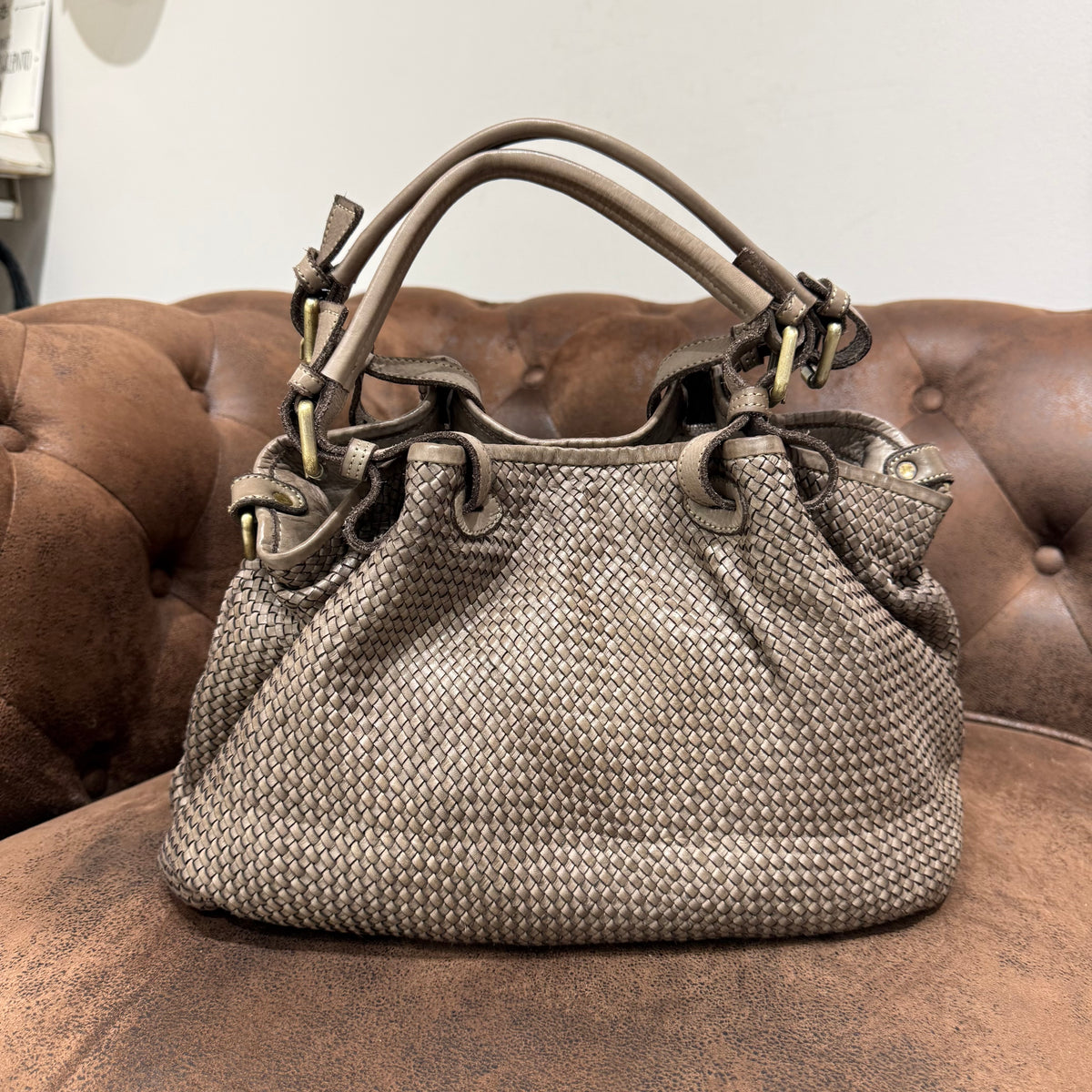 Borsa Rachele pelle Taupe