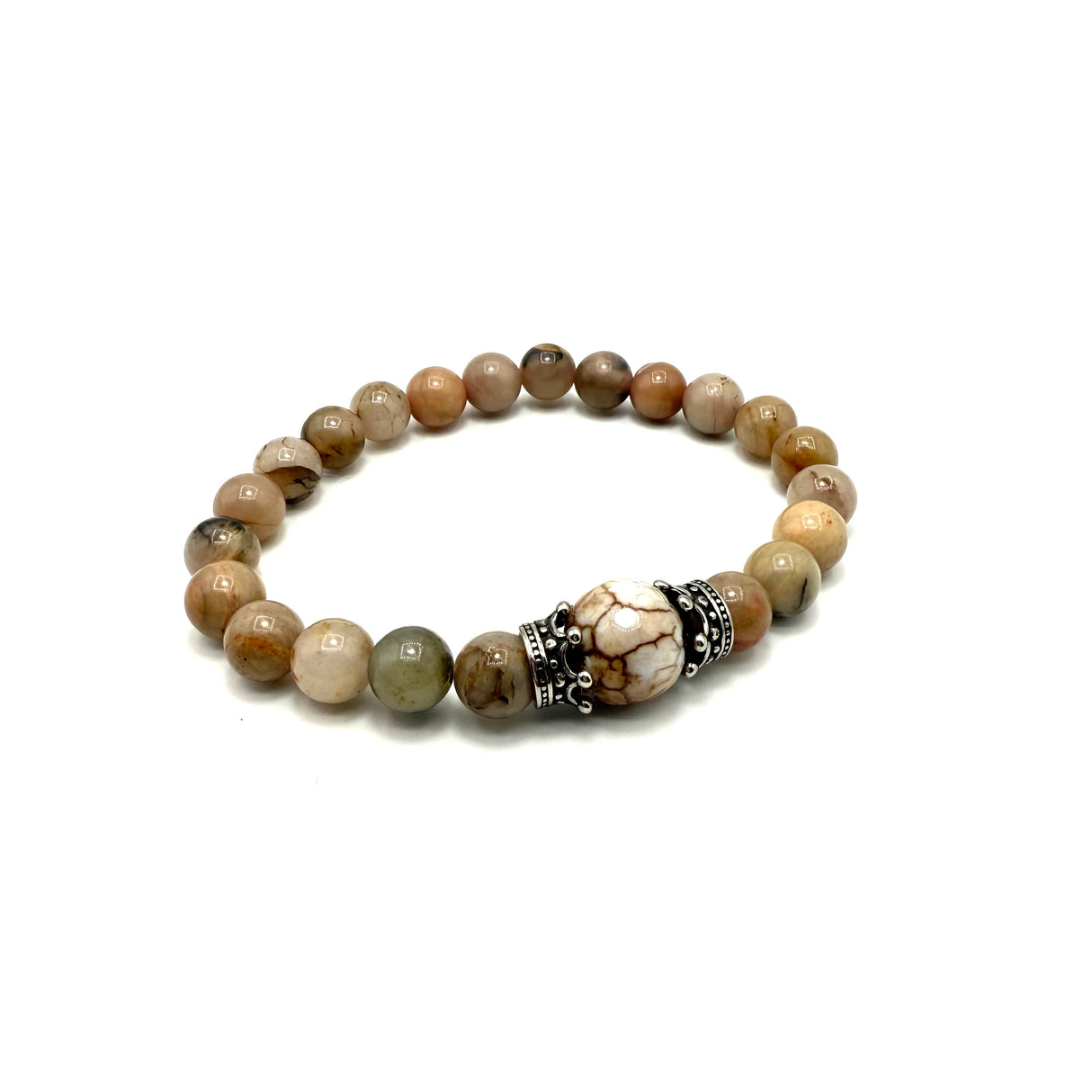 Bracciale Pietre Agata e Corone