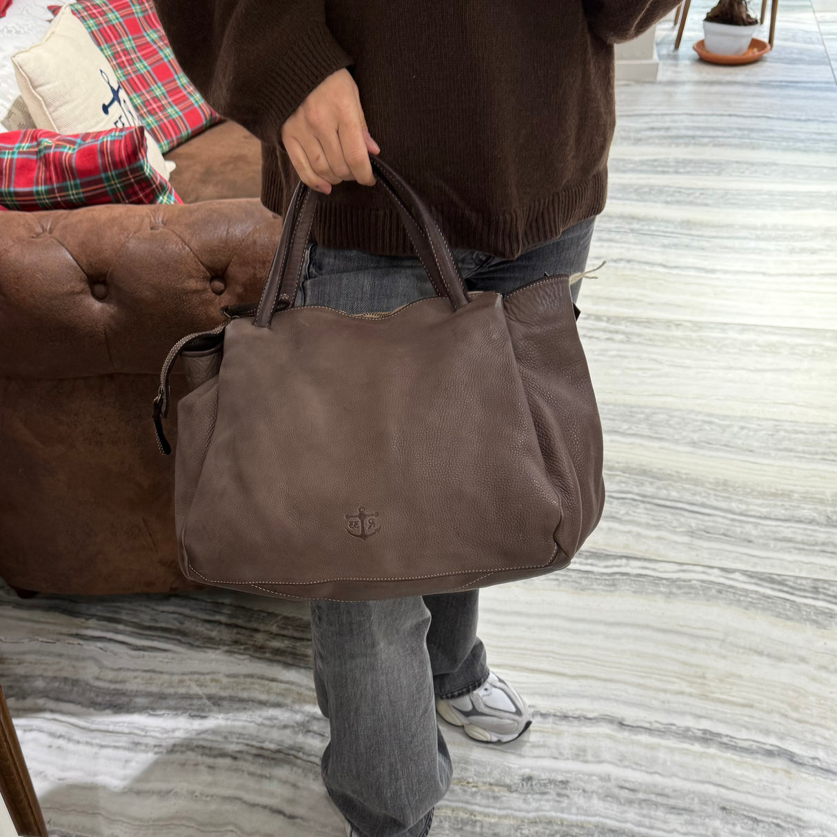 Borsa Shopper Ron Taupe