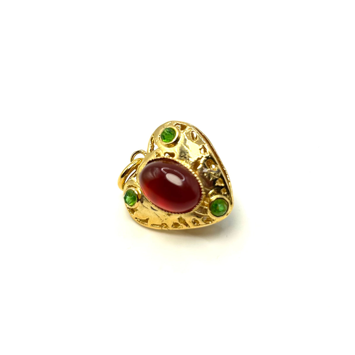 Charm Lanterna Cuore Corniola
