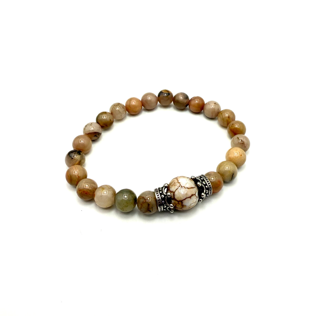 Bracciale Pietre Agata e Corone