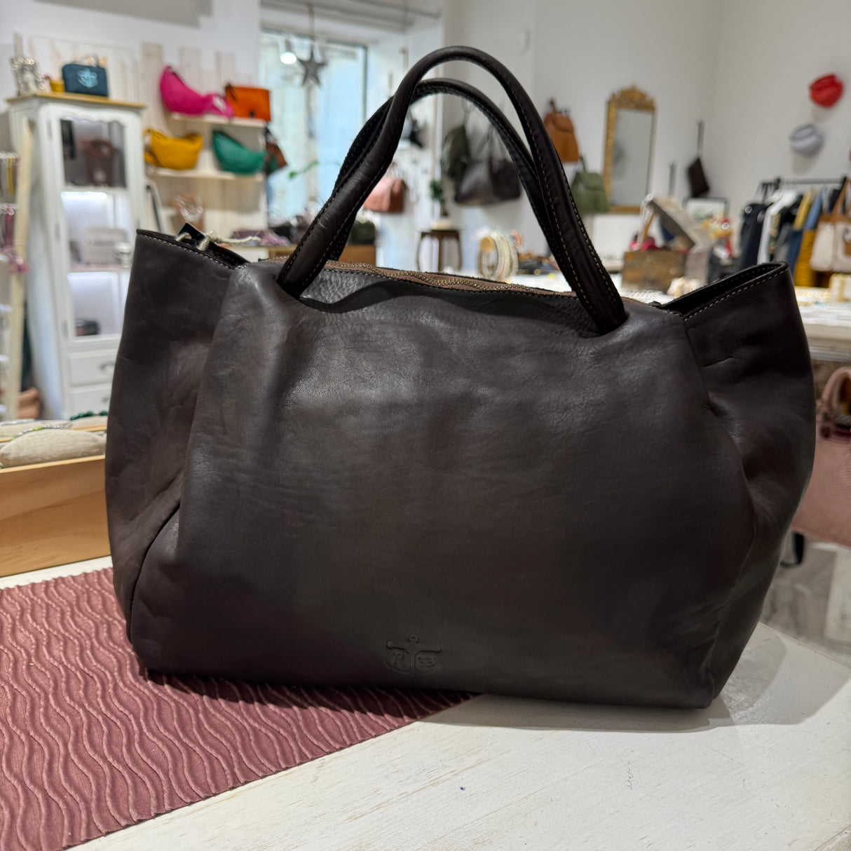 Borsa Shopper Ron Testa di moro