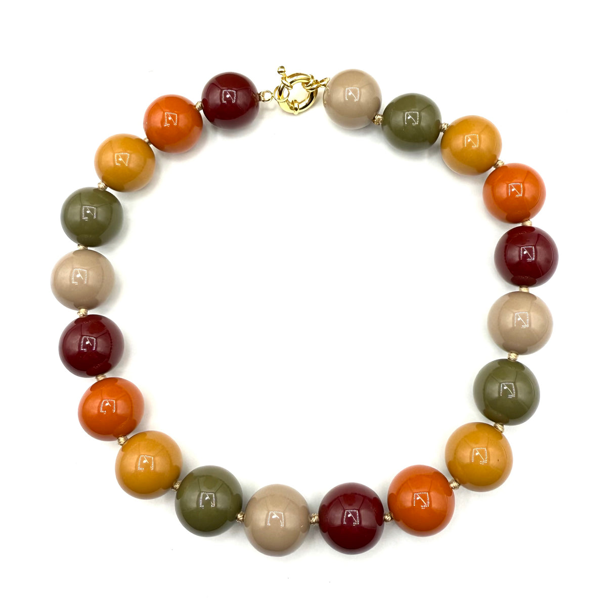 Collana sfere in Resina Multicolor