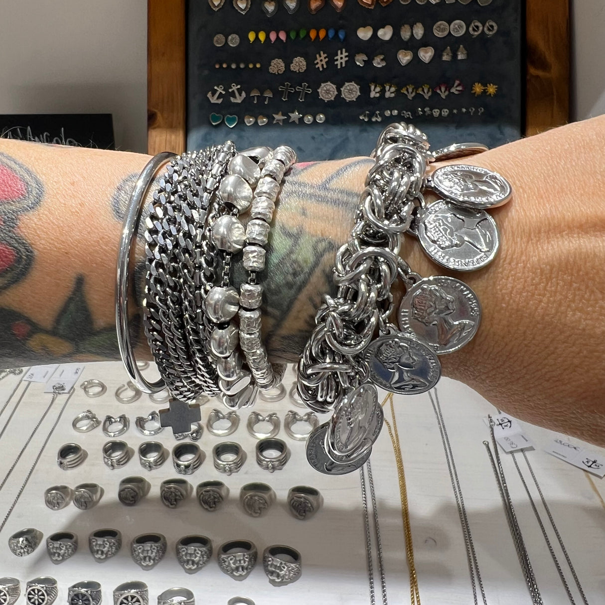 Bracciale Bizantina Big con Monete