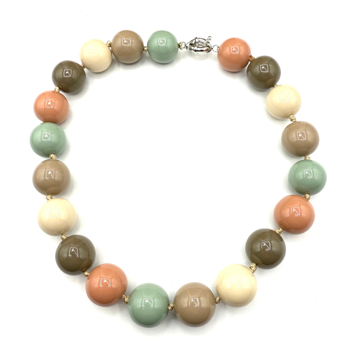 Collana sfere in Resina Multicolor 1