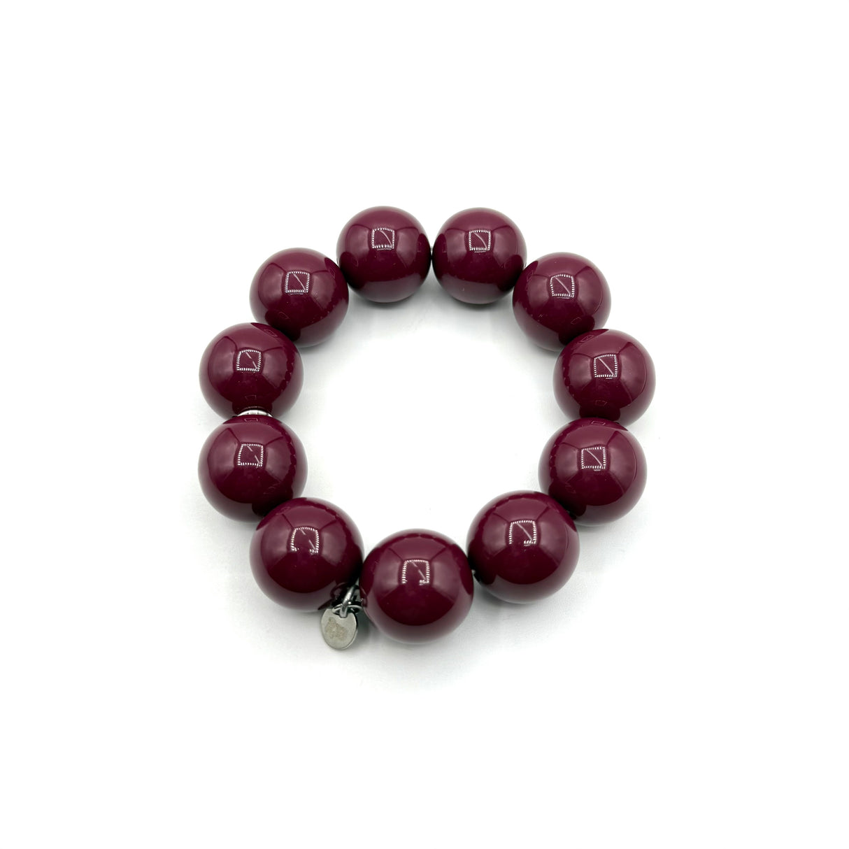 Bracciale sfere in Resina Burgundy