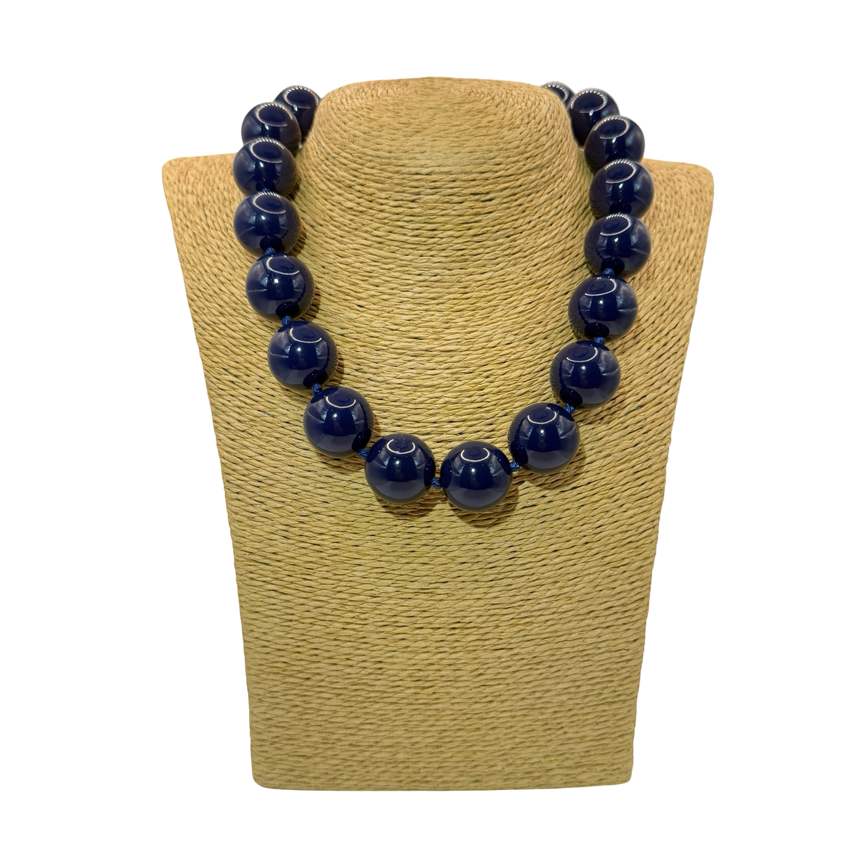 Collana sfere in Resina Blu scuro