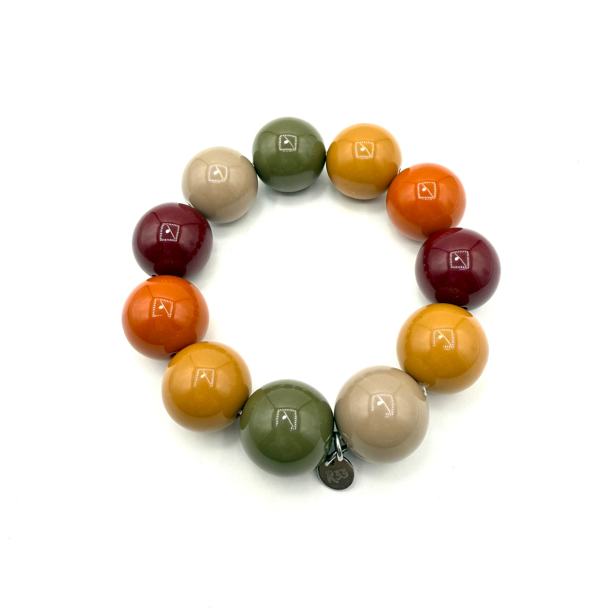 Bracciale sfere in Resina Multicolor