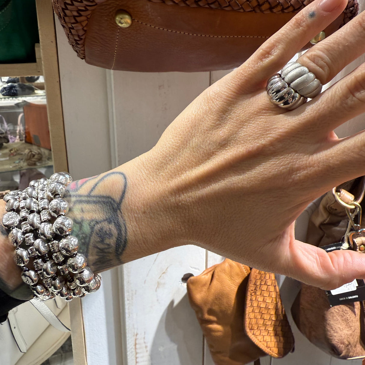 Coppia fasce Croissant Argento925