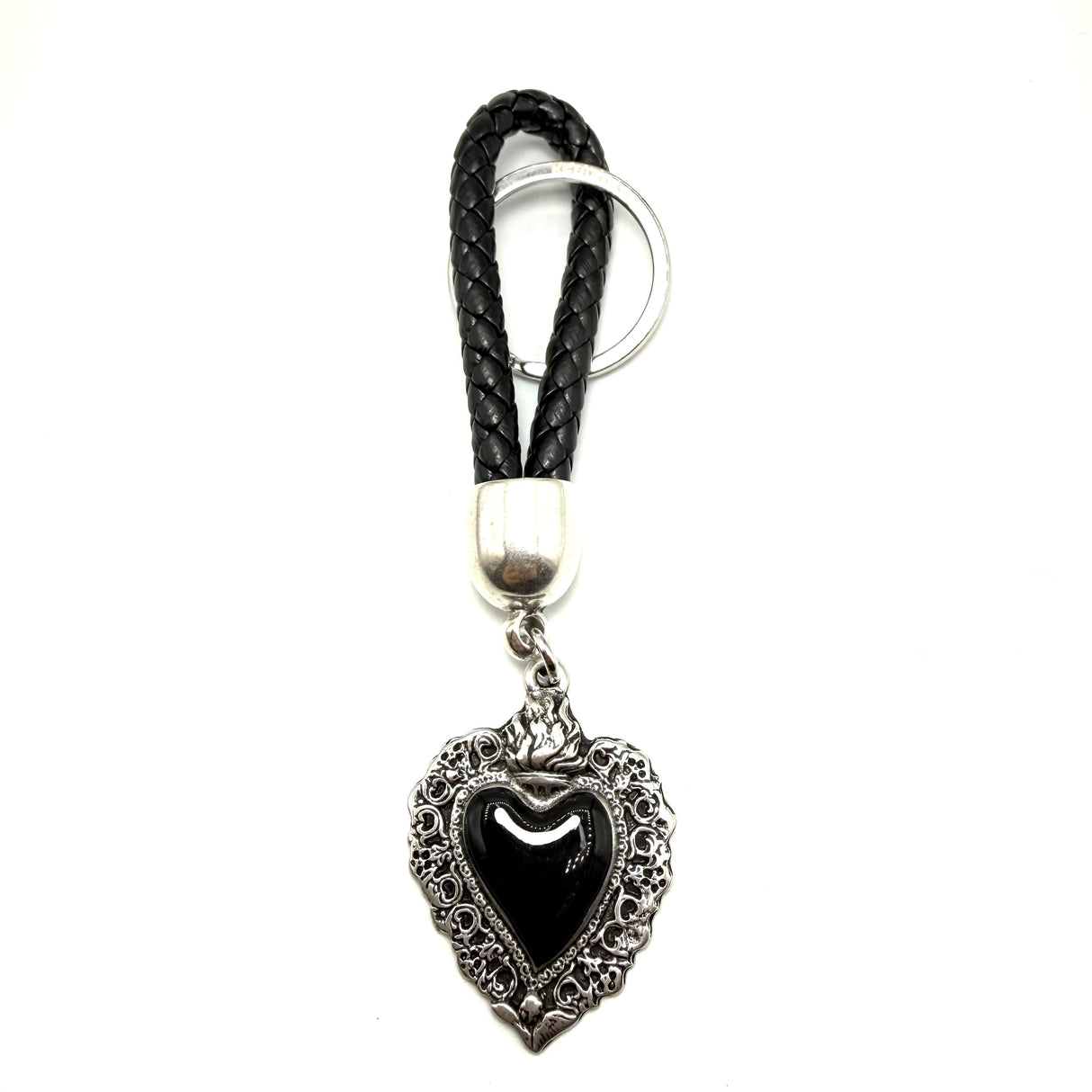 Portachiavi Cuore Sacro Black