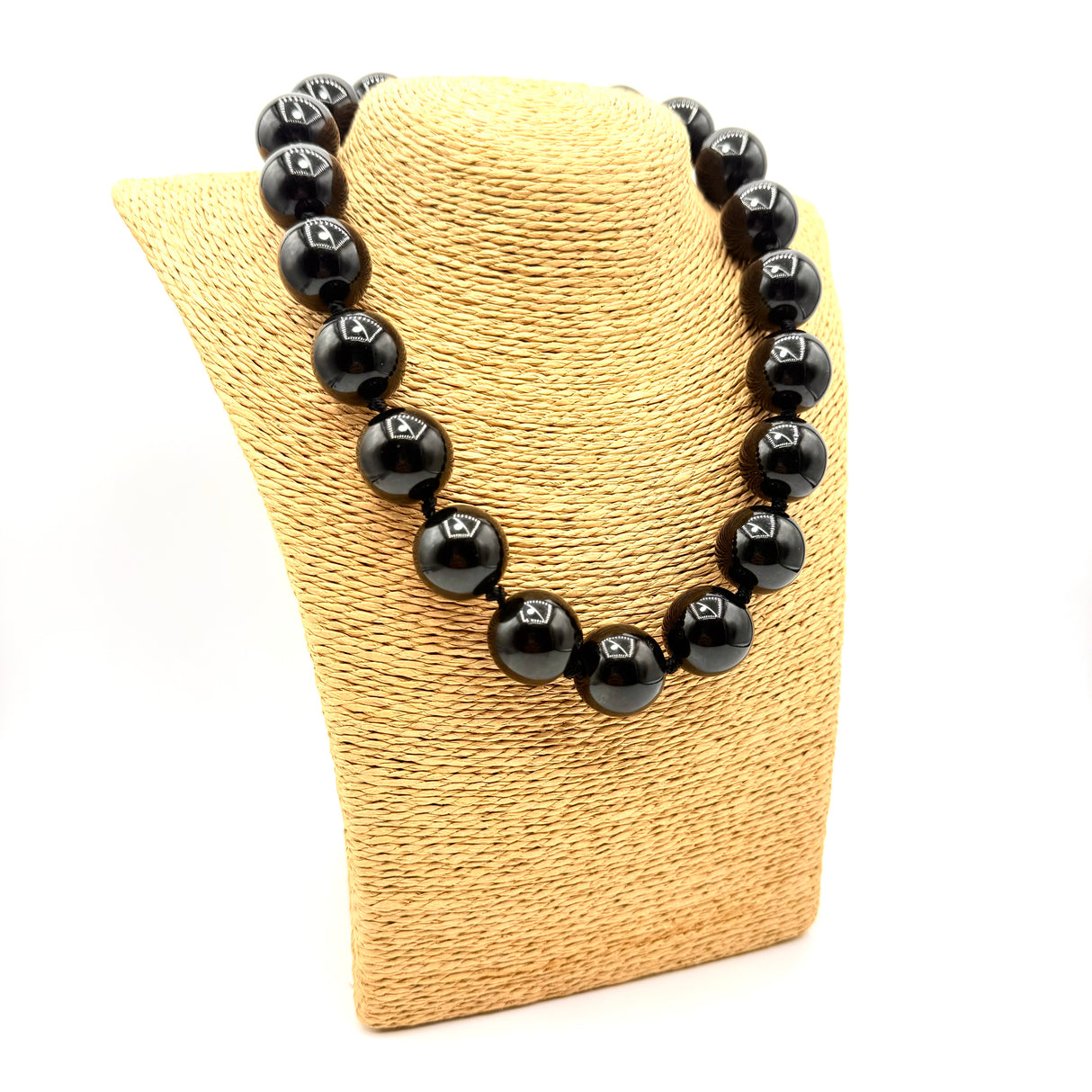 Collana sfere in Resina Black