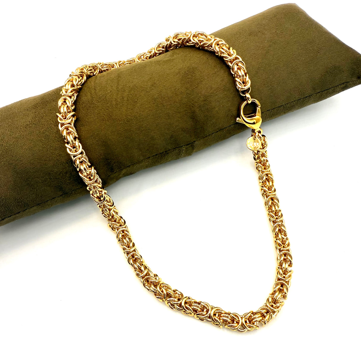 Collana Bizantina Dorata Acciaio Inossidabile