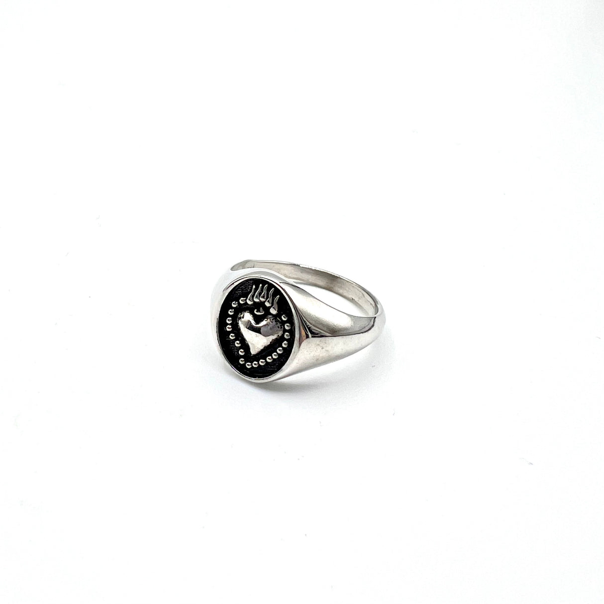 Anello Chevalier Cuore Sacro Argento925