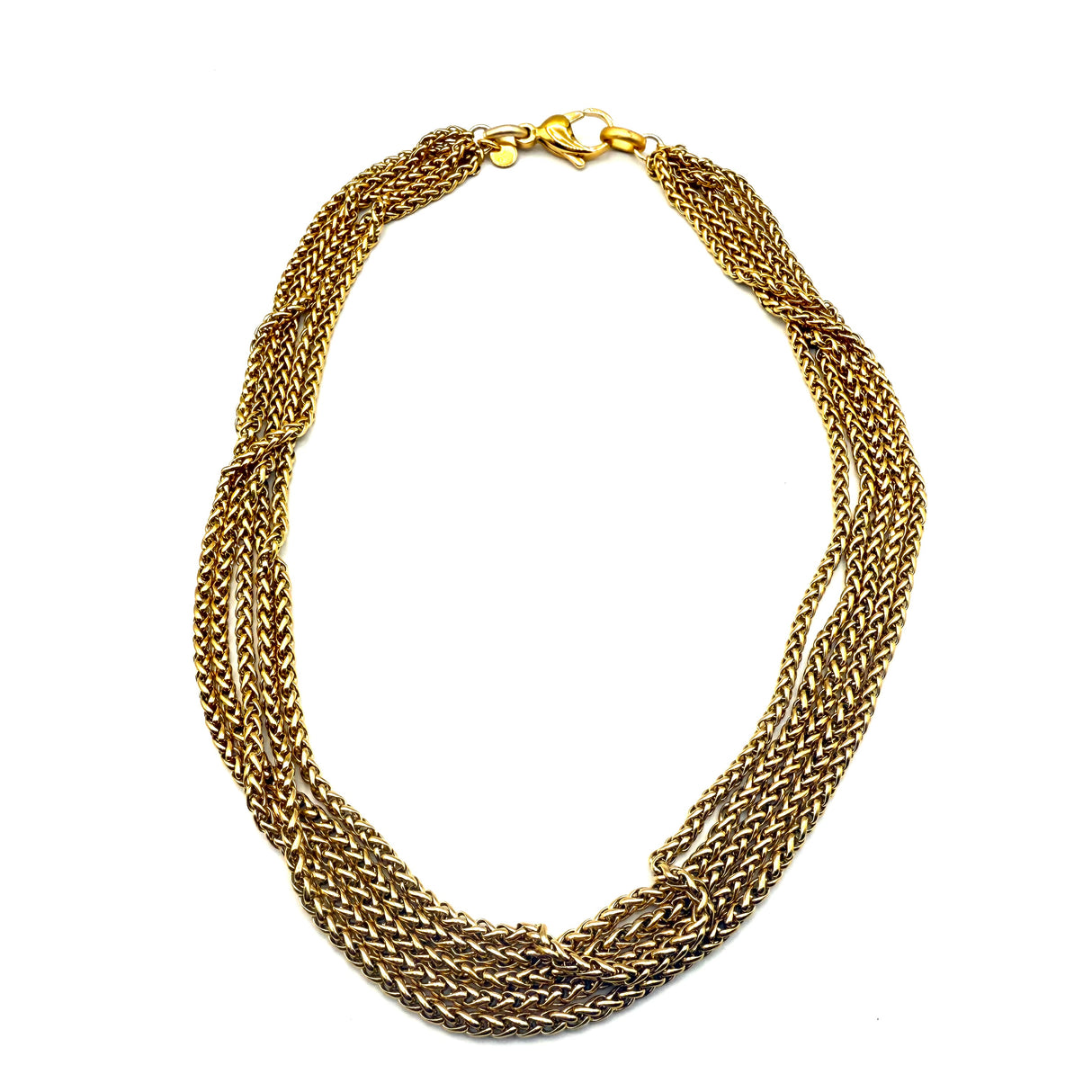 Collana Multifili Spiga Dorata