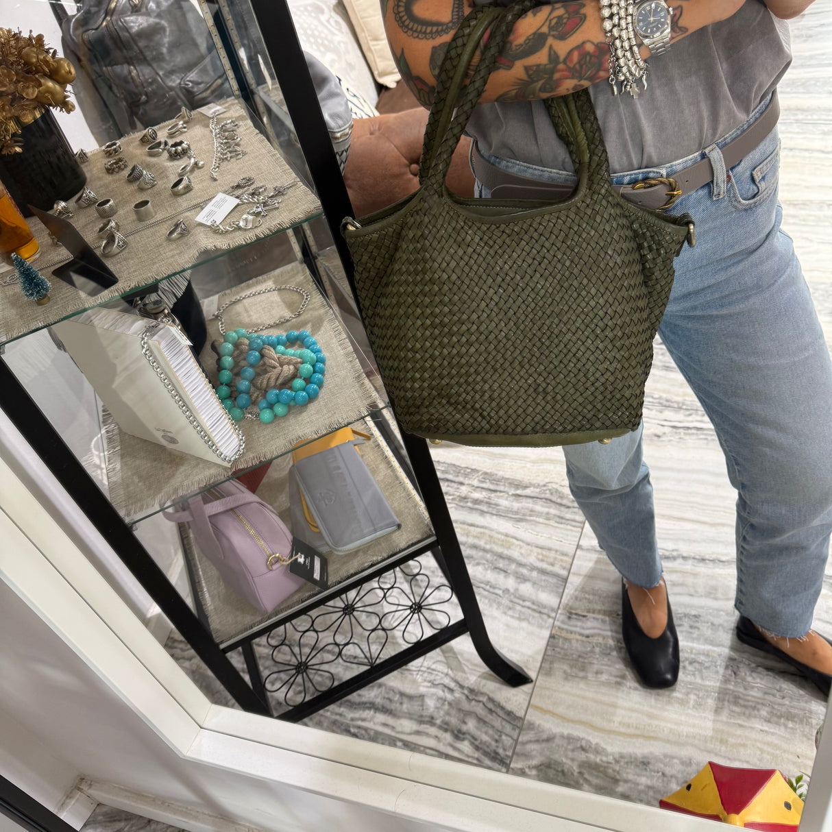 Borsa Hermione Verde Militare