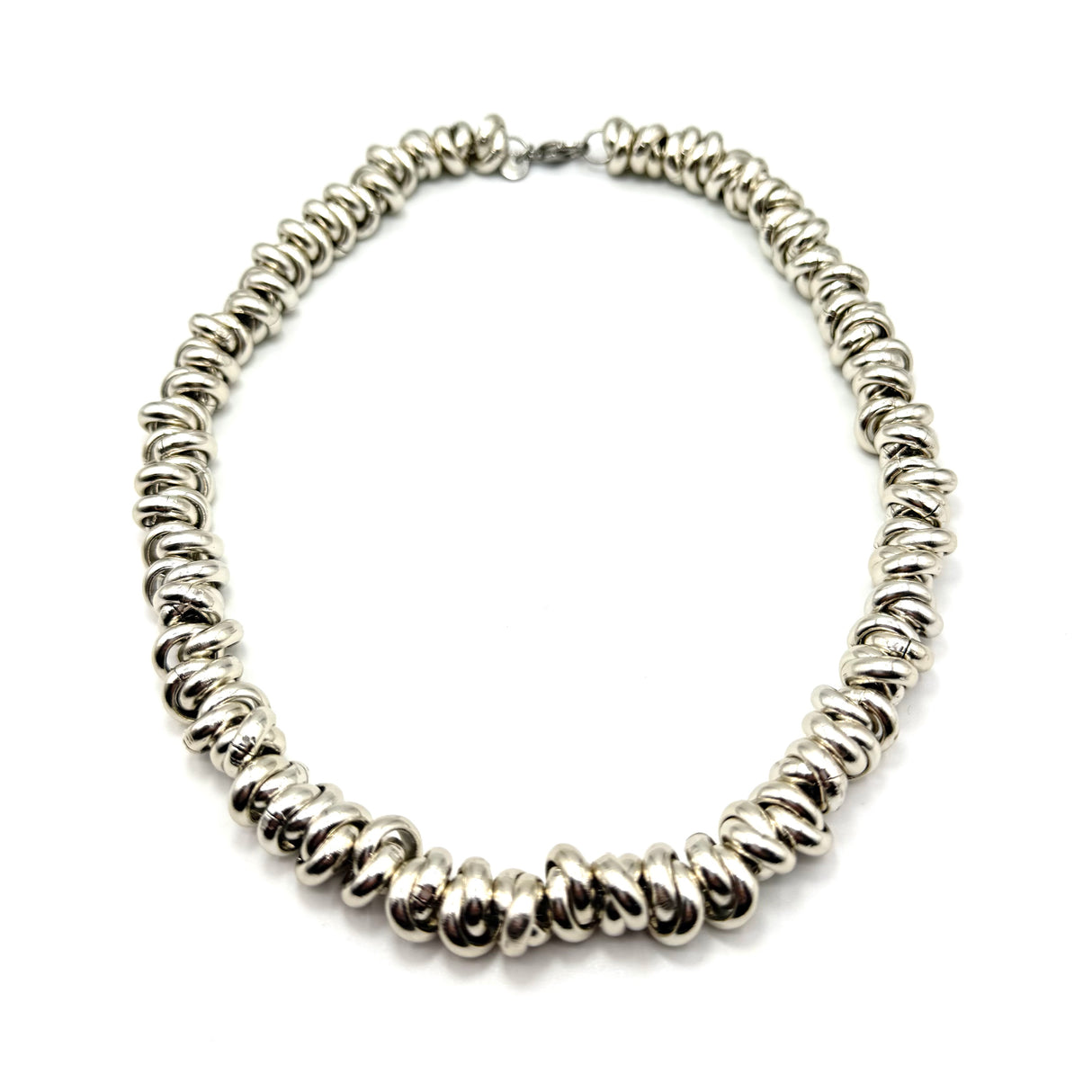 Collana anellini Alluminio Silver