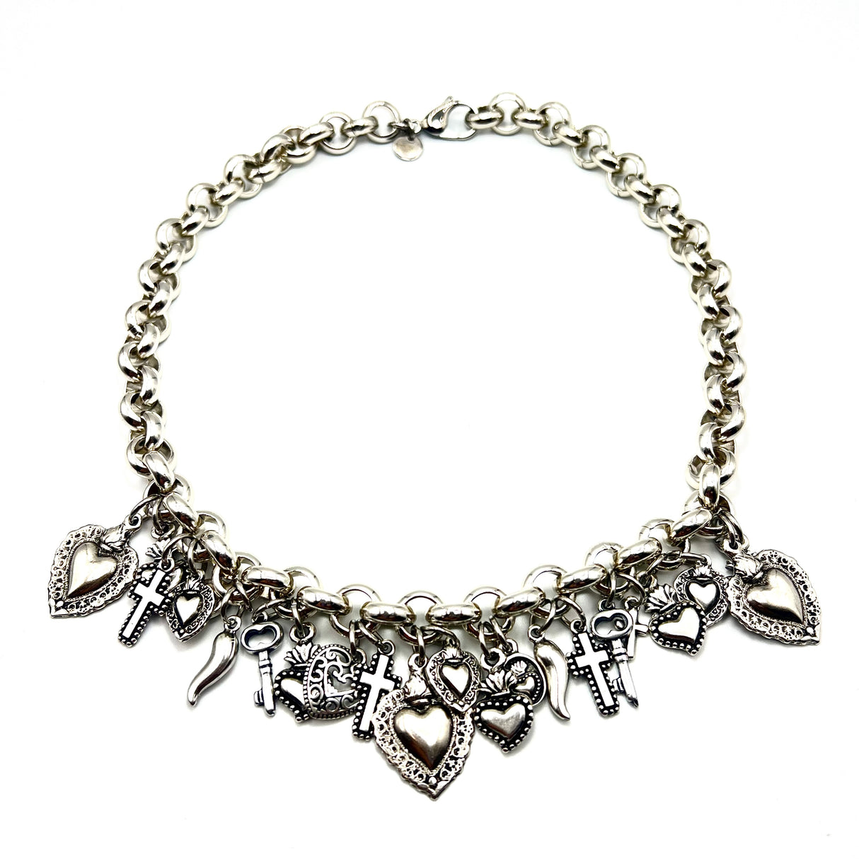 Collana e bracciale Lucky Cuore Sacro Silver DUO