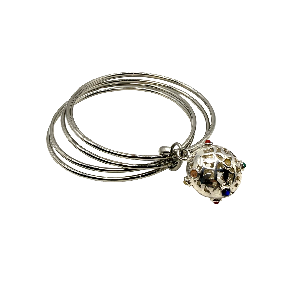 Bracciale 5 fili mina anni 60' silver