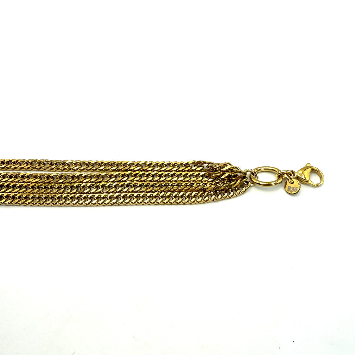 Bracciale Multifili Grumetta dorato acciaio inossidabile