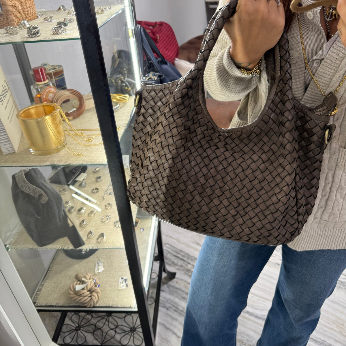 Borsa Intreccio Anita Taupe