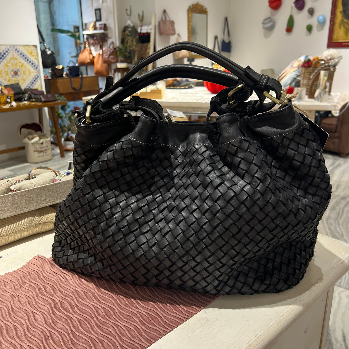 Borsa Intreccio Big Nera