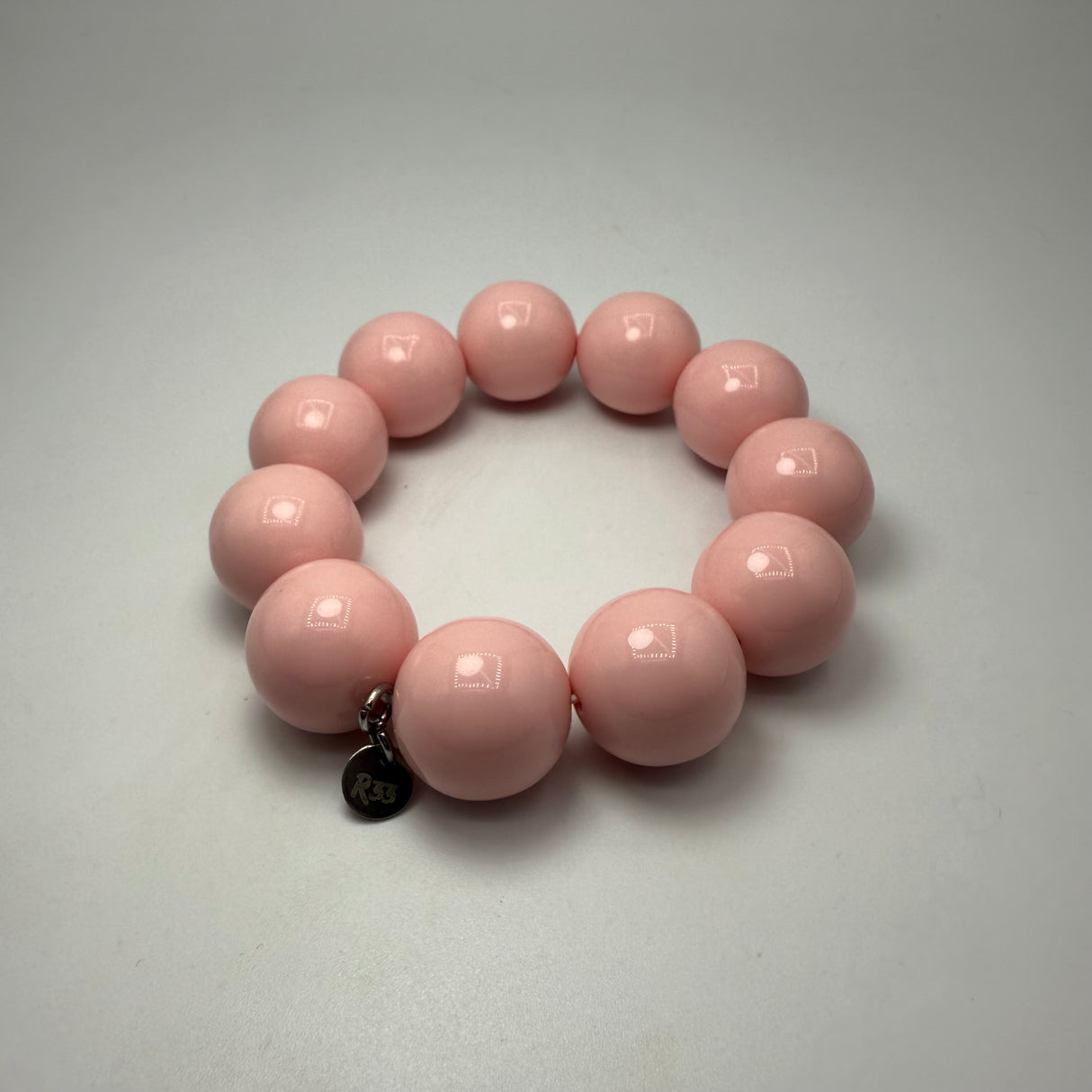 Bracciale sfere in Resina Pink Babol