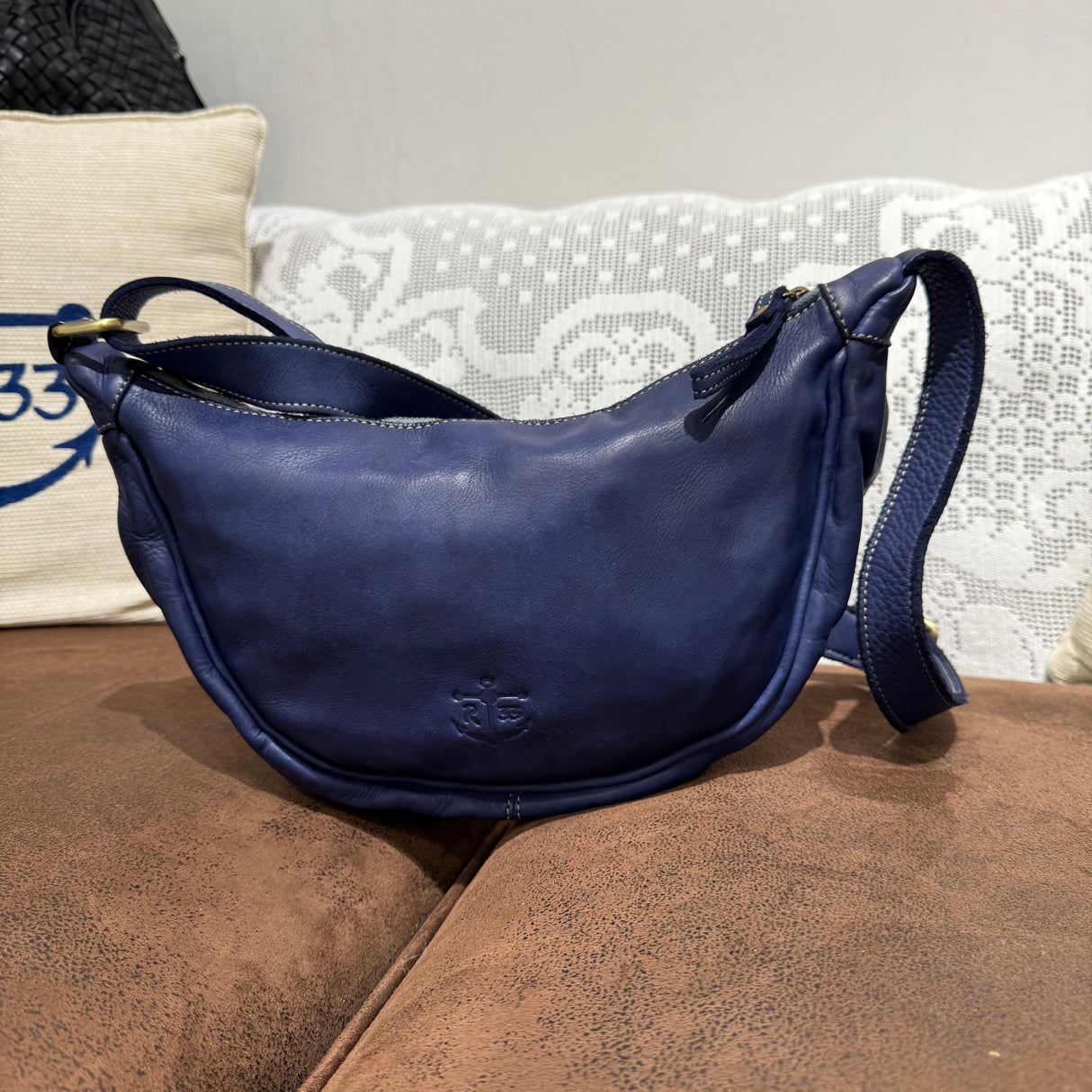 Borsa Marsupio Mezzaluna Blu