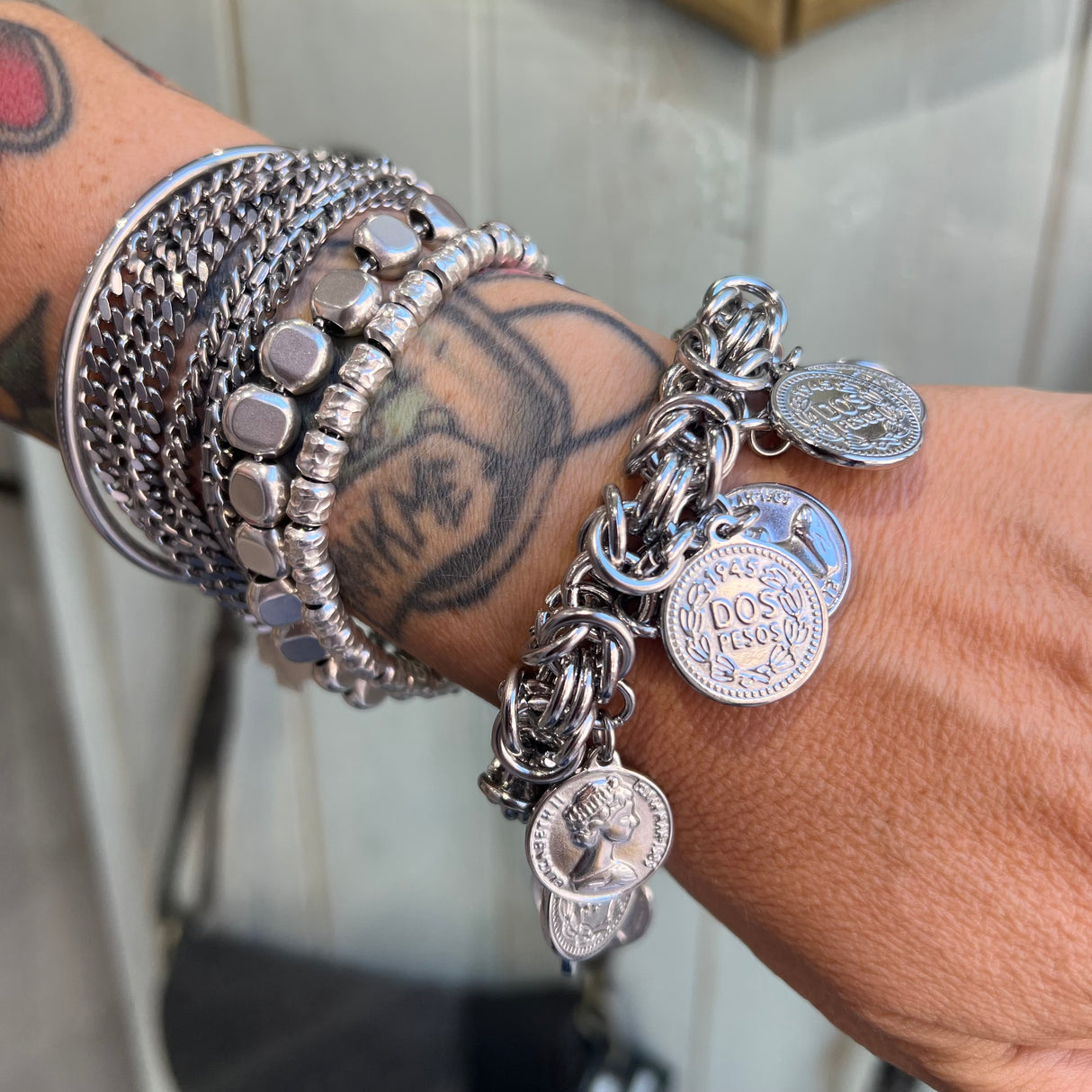 Bracciale Bizantina Big con Monete