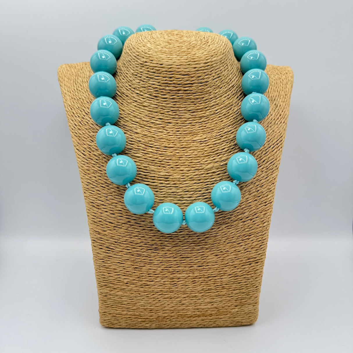 Collana sfere in Resina Turchese Scuro