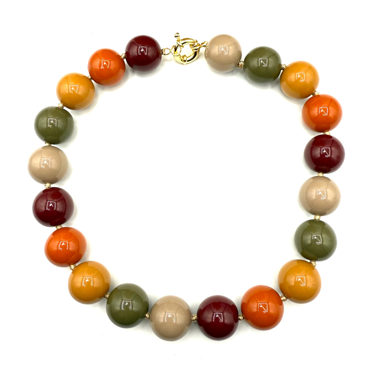 Collana sfere in Resina Multicolor