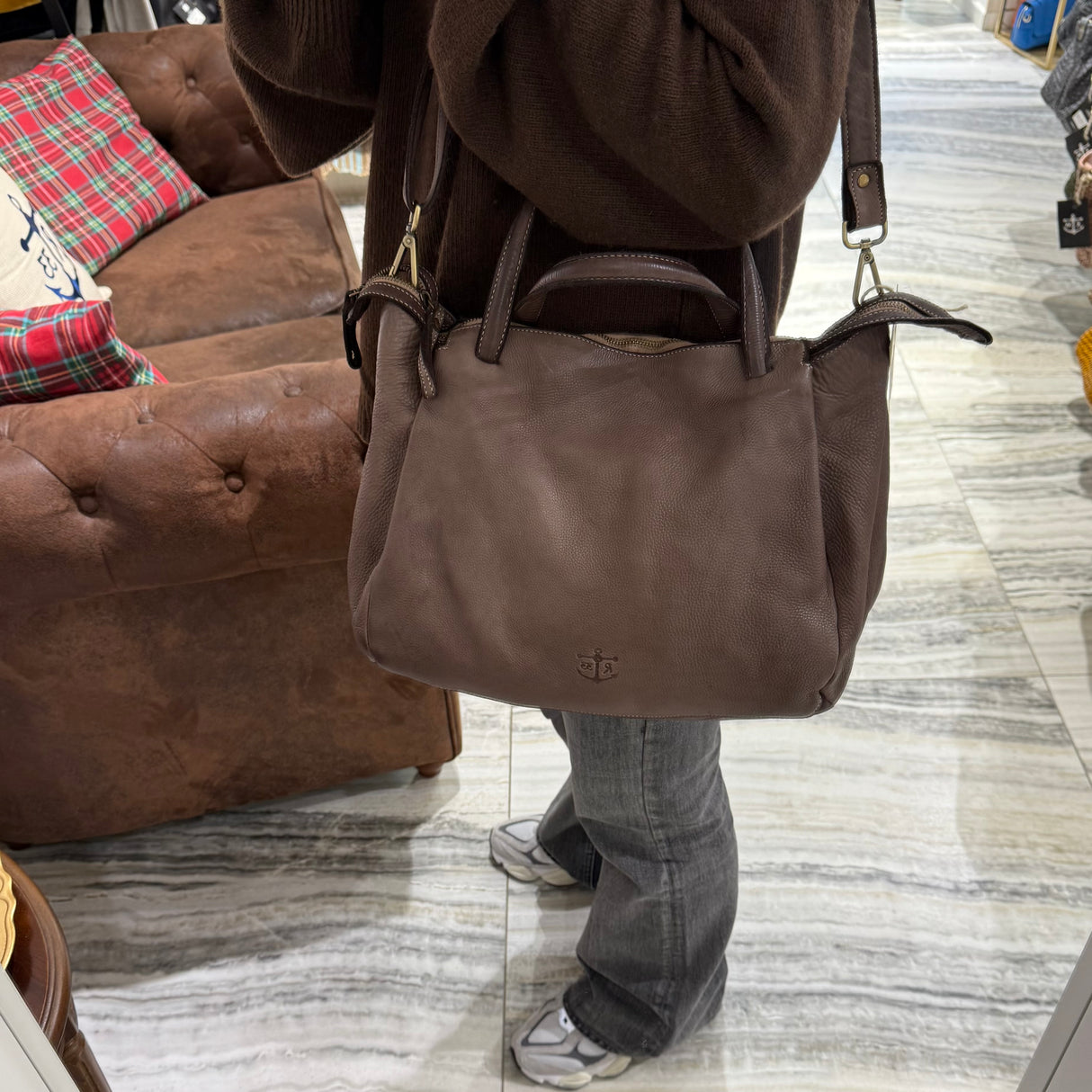 Borsa Shopper Ron Taupe