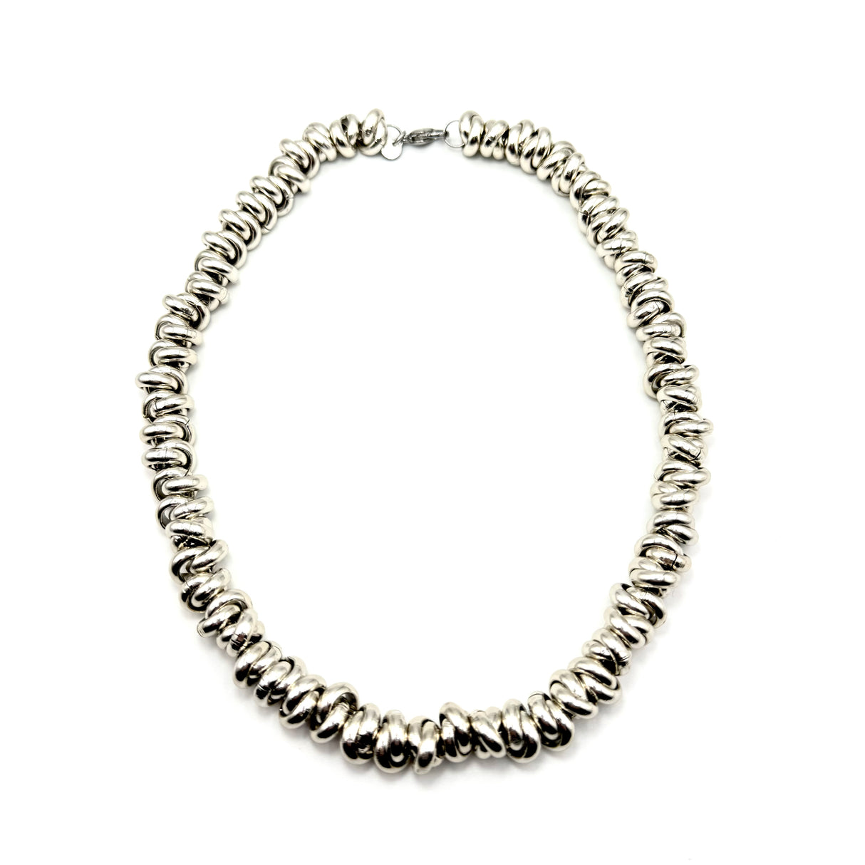 Collana anellini Alluminio Silver
