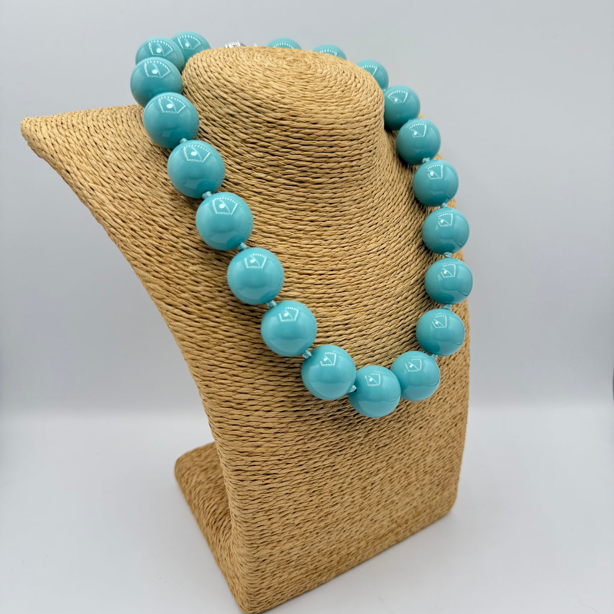 Collana sfere in Resina Turchese Scuro