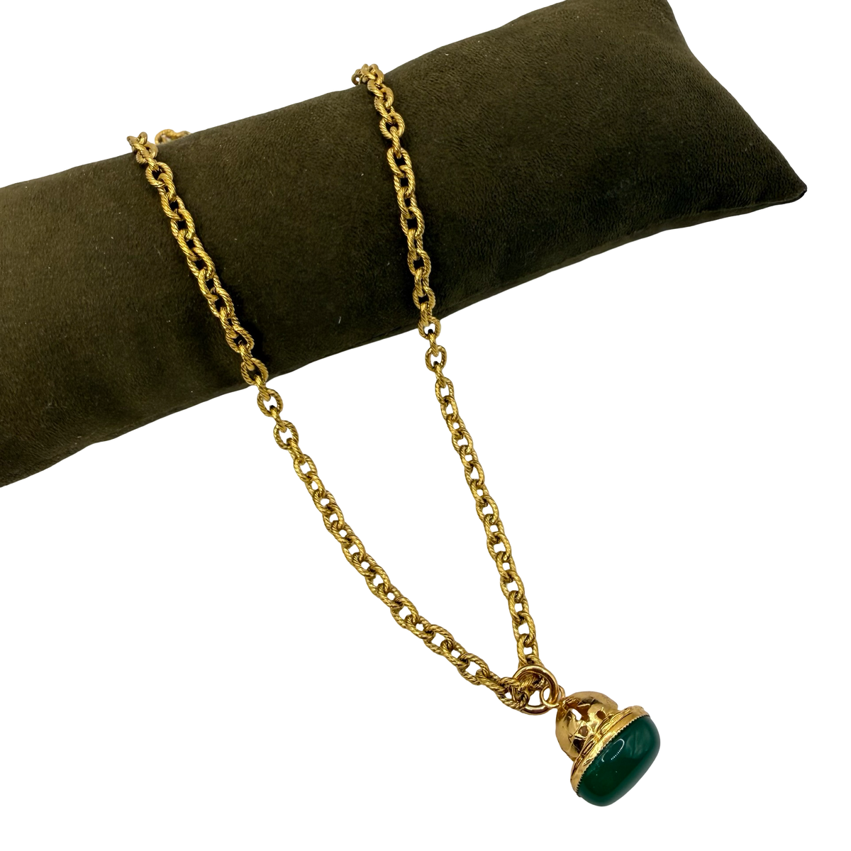 Collana Lanterna 10 Campana Small Giada Verde